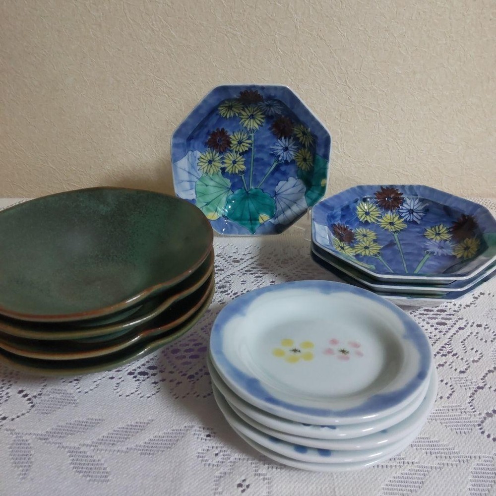 Kutani Ware Arita Ware Assorted Dinnerware Set Ceramic Unused, Vintage Small Pla