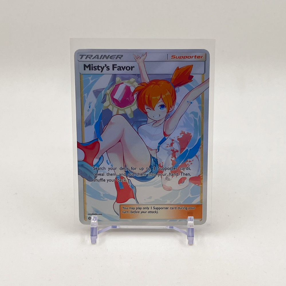 Misty Full Art Goddess Story Pokemon Waifu Trading Card Holofoil