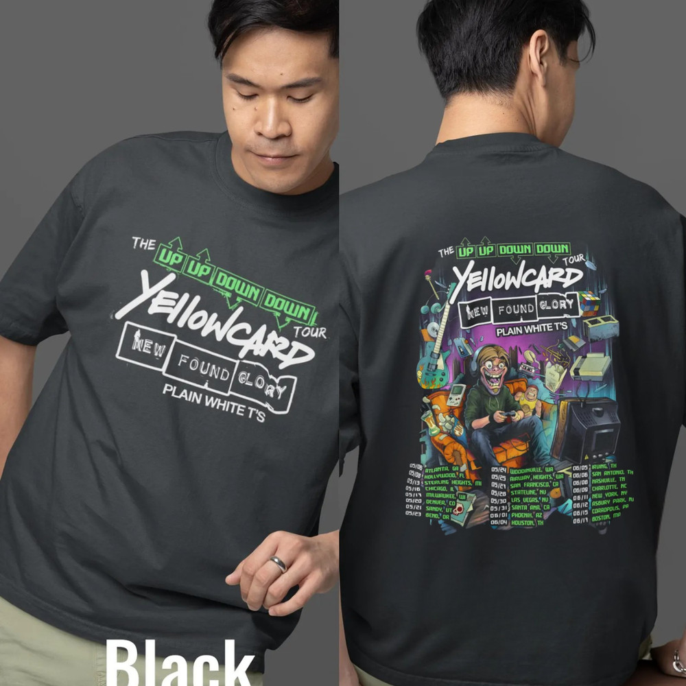 Yellowcard New Found Glory 2026 Unisex Tee Full Size Short Sleeve Shirt