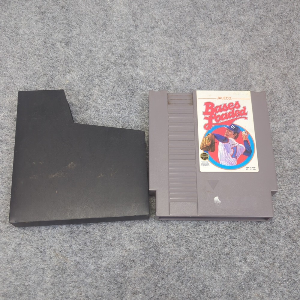 BASES LOADED Nintendo NES Game Cartridge Authentic!