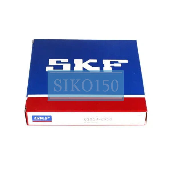 1PC SKF 61819-2RS1 single row deep groove ball bearing #SK