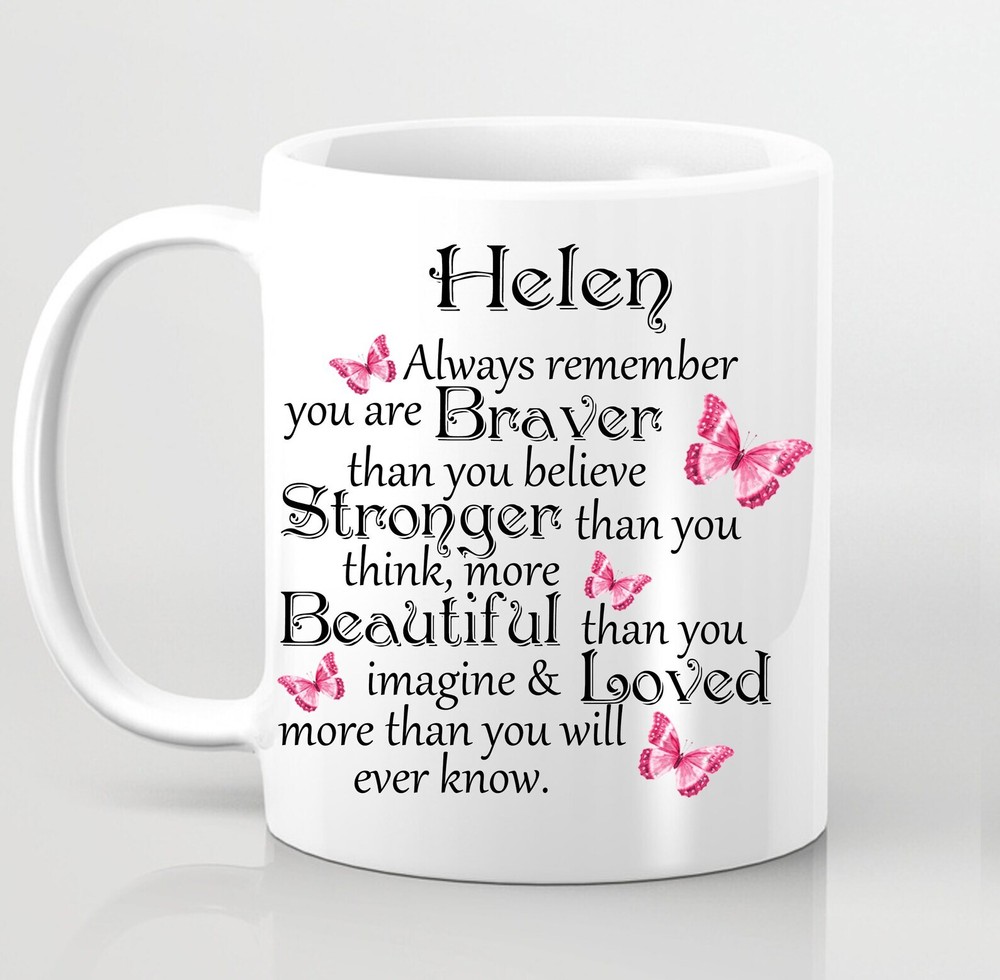 Personalized Braver Stronger Best Friend Funny Coffee Mug Gift