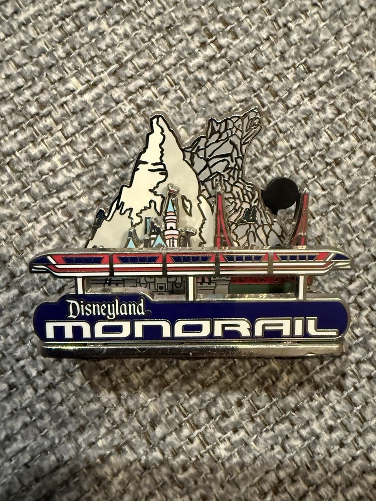 Disneyland 2008 Monorail Vintage Pin Featuring Felt Backing