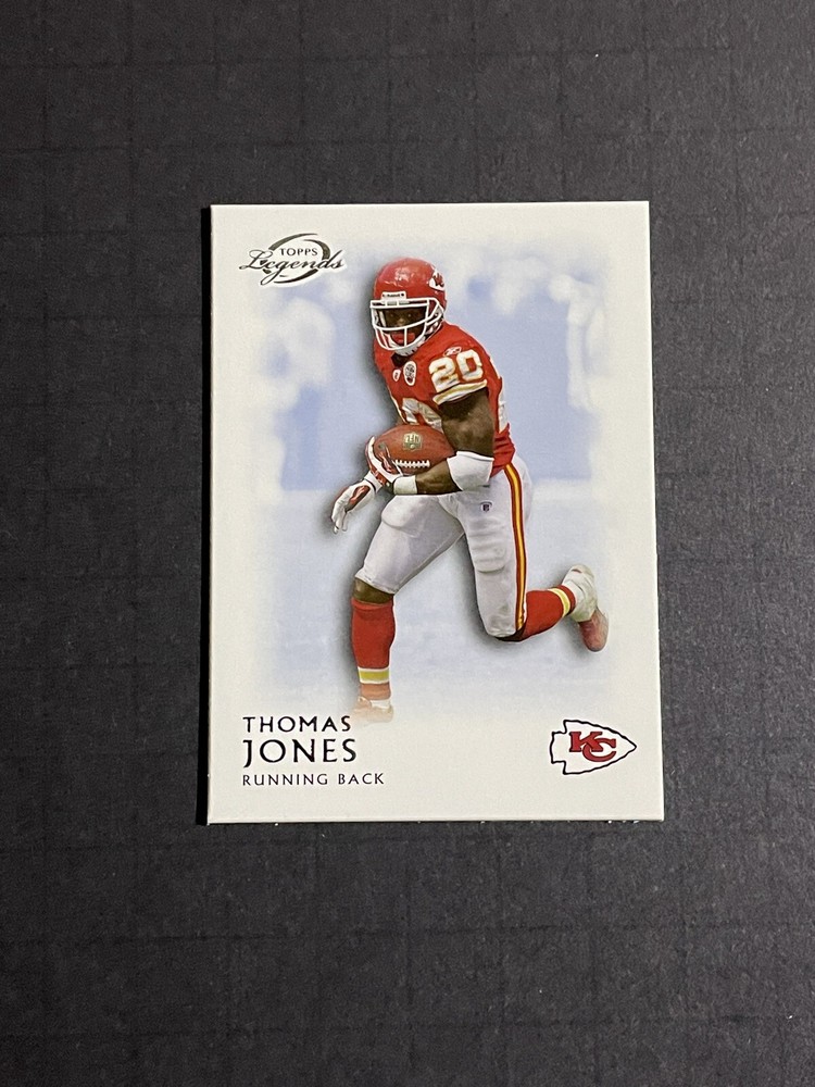 2011 Topps Legends Thomas Jones Blue Parallel Card #106 - Kansas City Chiefs