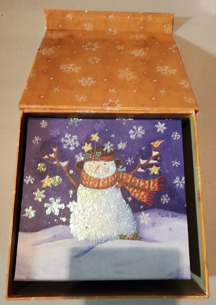 Happy Holiday Decorative Nesting Boxes Set of 2 Christmas