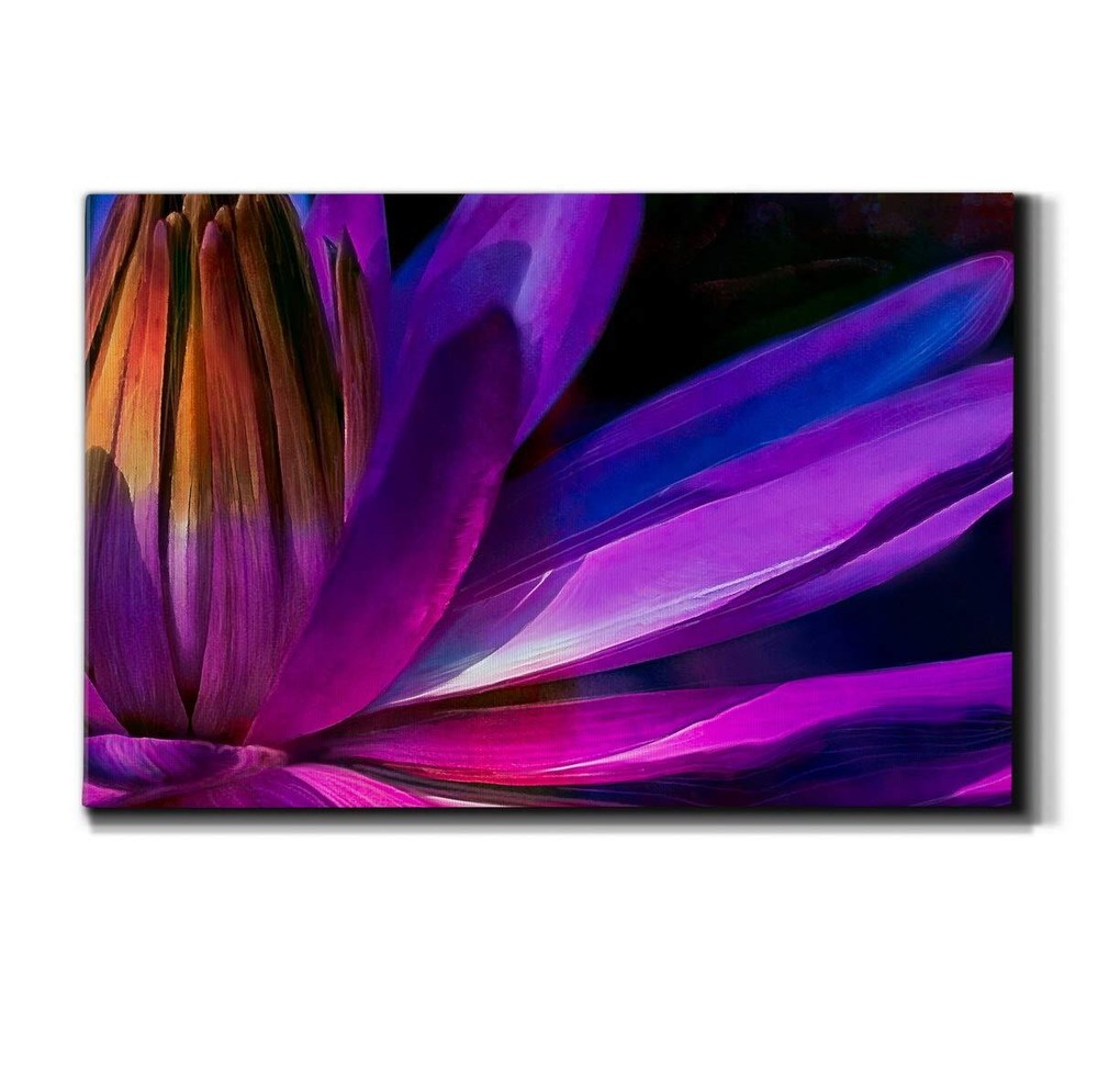 Landscape Canvas Wall Art Abstract Floral Forest Modern Pictures Artwork Deco...-image