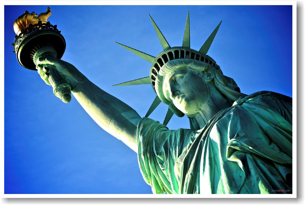 Statue of Liberty NYC - New York City - Ellis Island USA America - NEW POSTER