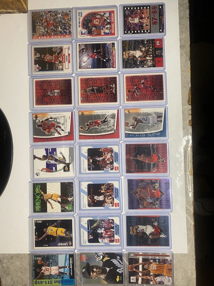 NBA Card Lot Of 143 Michael Jordan Kobe Bryant HoFer’s All Stars Rookies