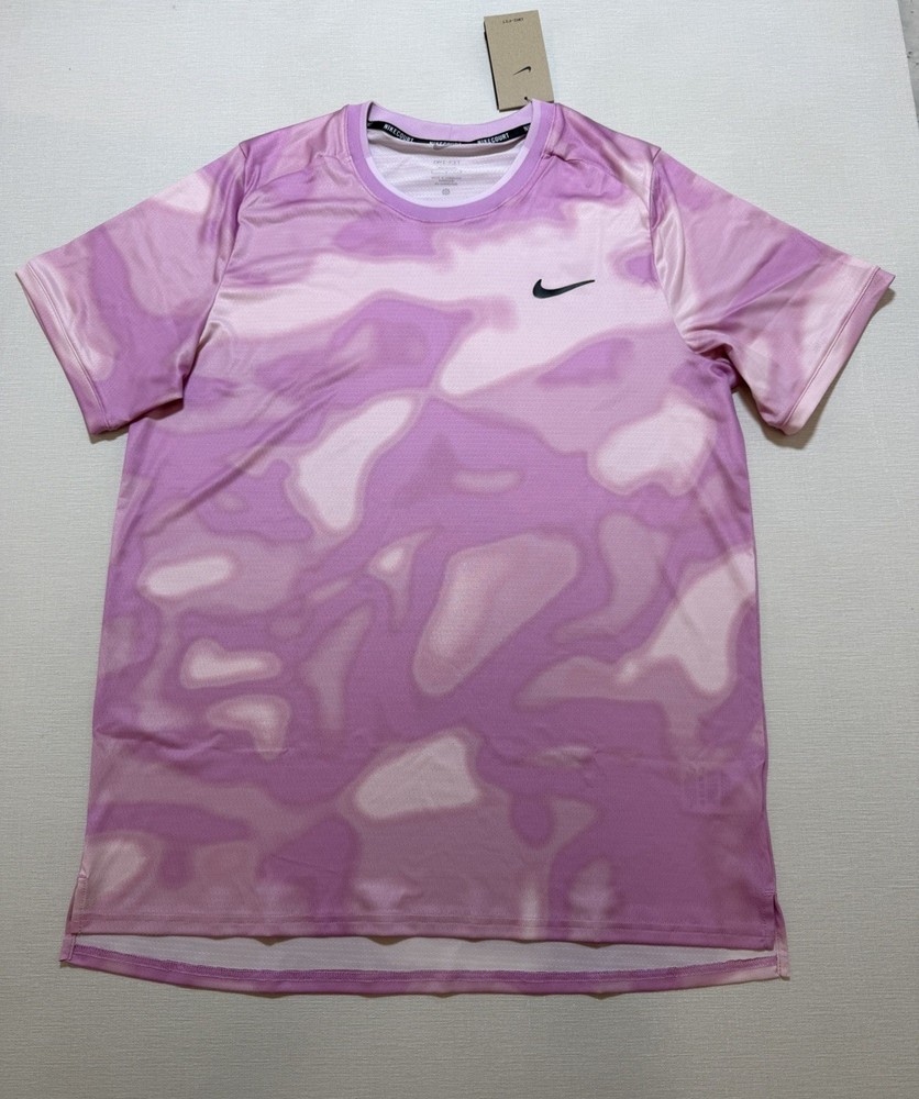 Nike Court Dri-FIT Tie-Dye Tennis Shirt Pink FQ2110-632 Men’s Size Large Tall