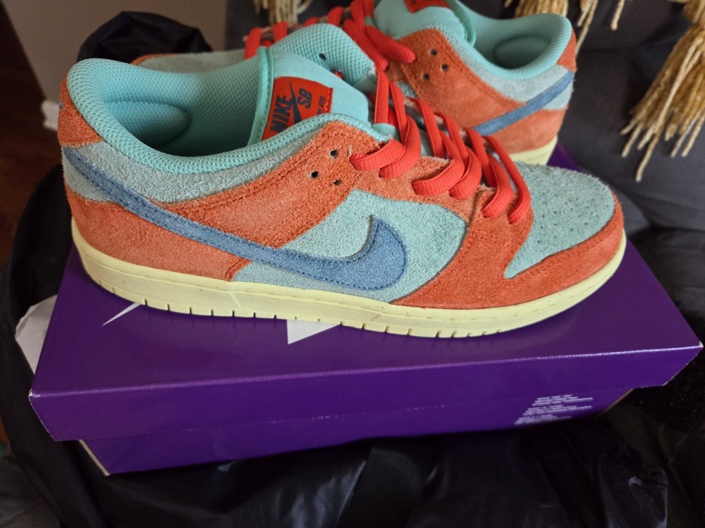 Dunk Low SB 'Orange Emerald Rise' Sneakers Size US 9.5