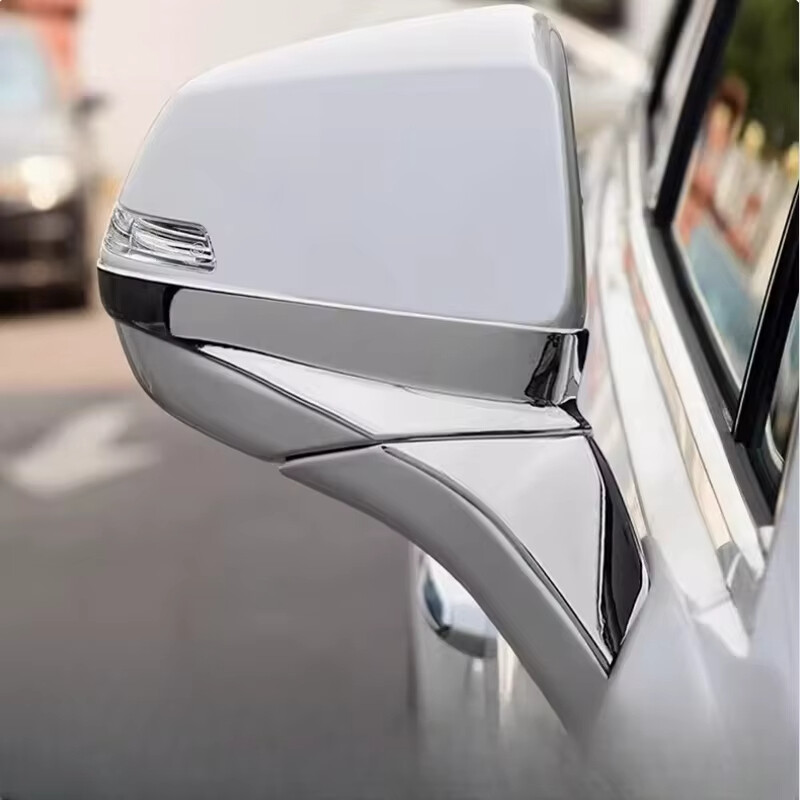 ABS Chrome Car Rearview Mirror Trim Decor Cover Set For 2016-2021 Cadillac XT5