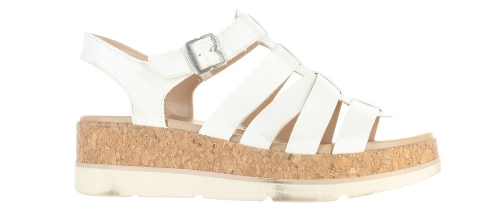 Dr Scholls Womens Only You White Slingbacks Size 8.5 Comfort Sandals