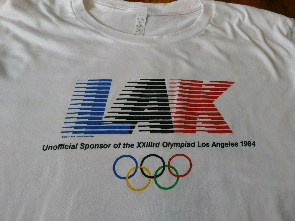 Los Angeles Kush 1984 Olympics Men’s White T-Shirt in 2XL Size