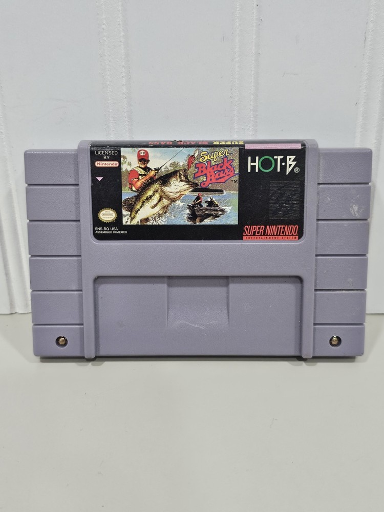 Super Black Bass Super Nintendo SNES Cartridge only Tested and Works Clean