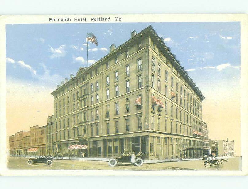 Unused W-Border FALMOUTH HOTEL Portland Maine ME hr8748