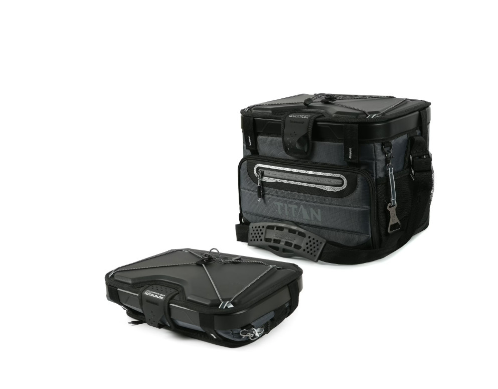 Titan by Arctic 40 Can, 27 Quart Collapsible Zipperless Soft Cooler, Basalt Gray