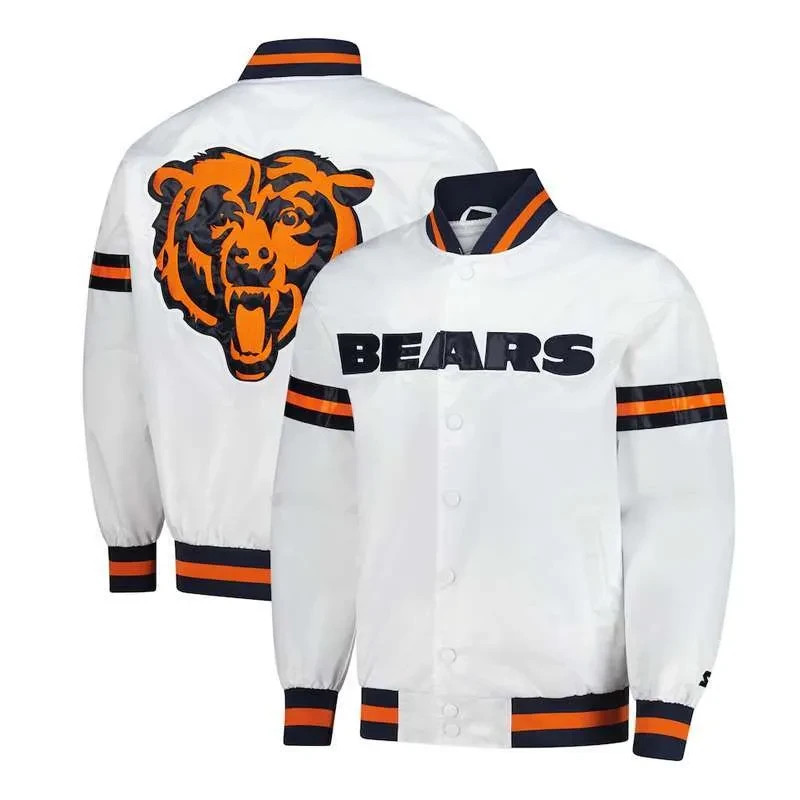 Chicago Bears Scout Varsity Satin Jacket for men FREE SHIPPING