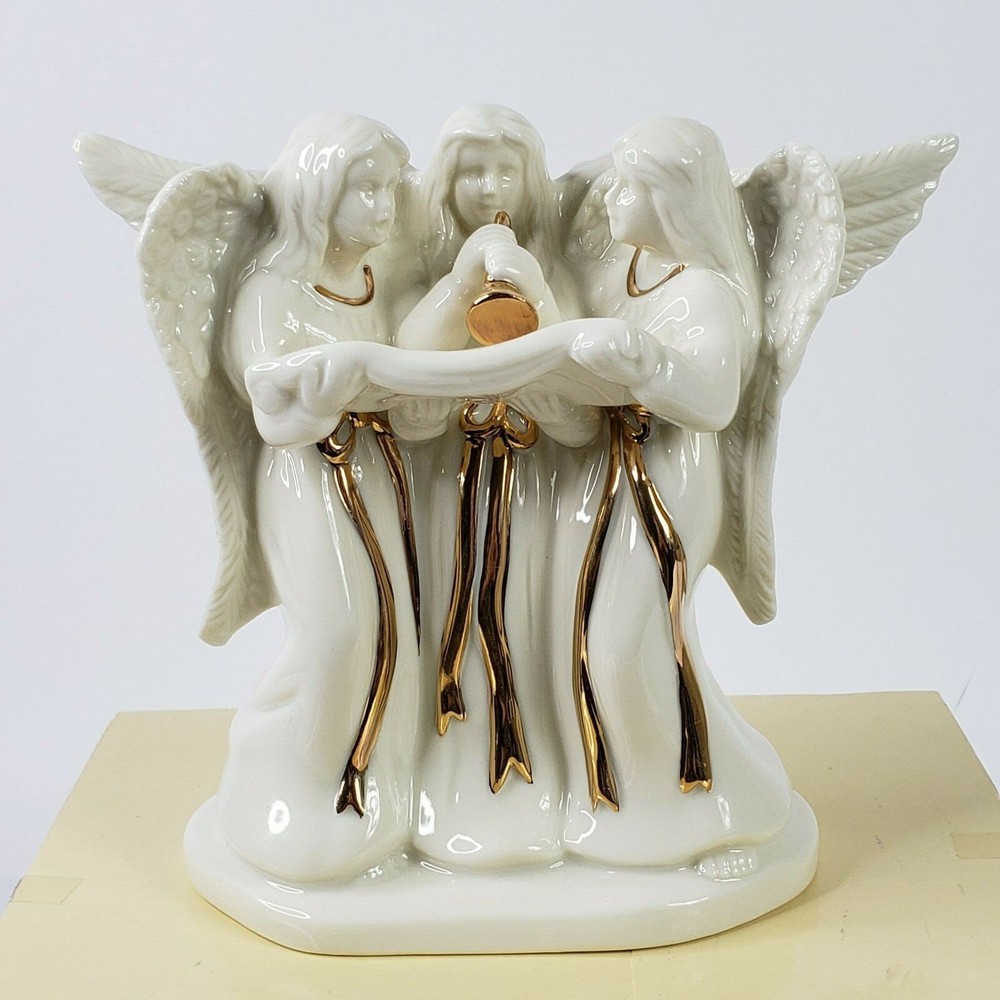 Mikasa Angel Trio Porcelain Candle Holder Set for Elegant Decor