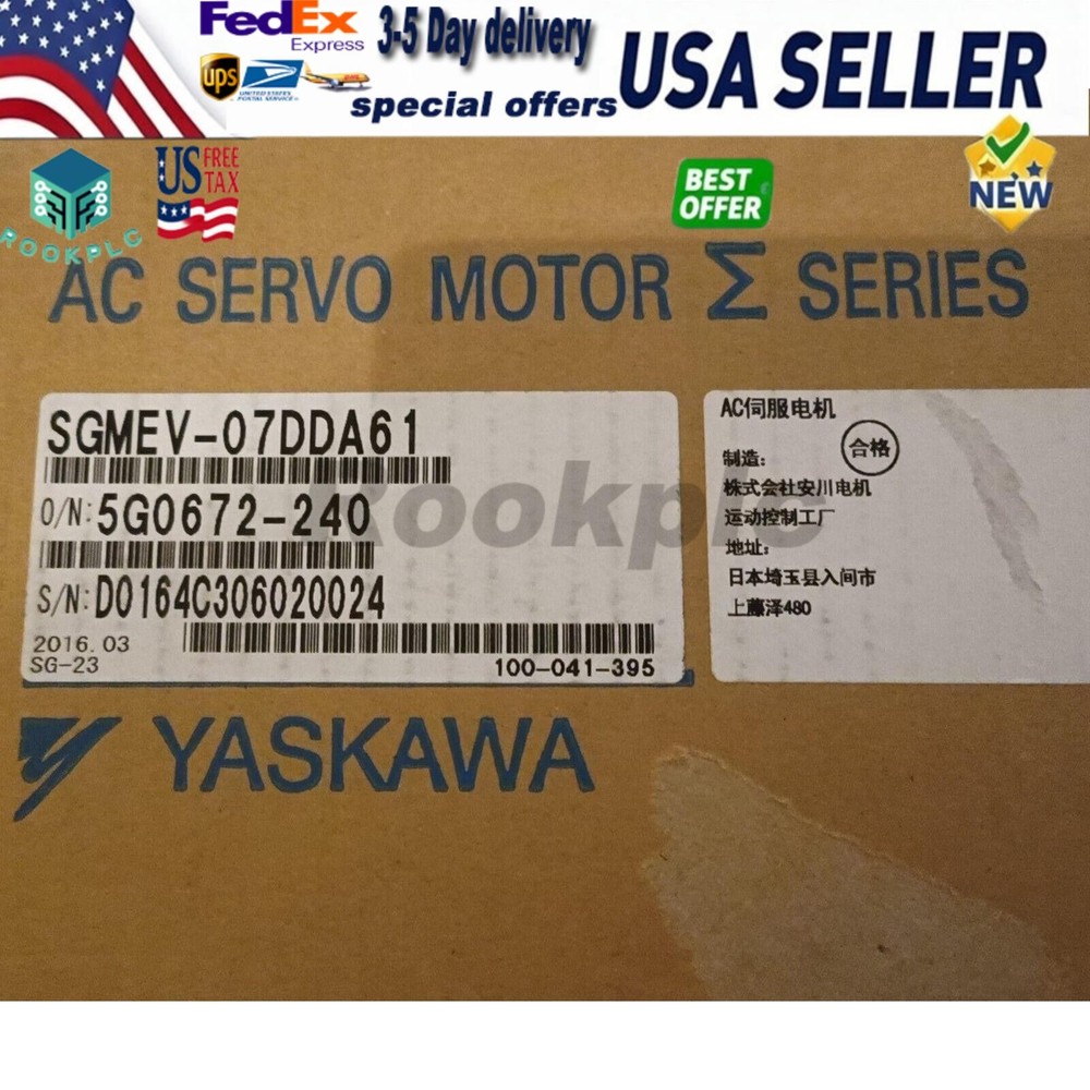 Yaskawa SGMEV-07DDA61 Servo Motor 1PC New Expedited Shipping SGMEV07DDA61