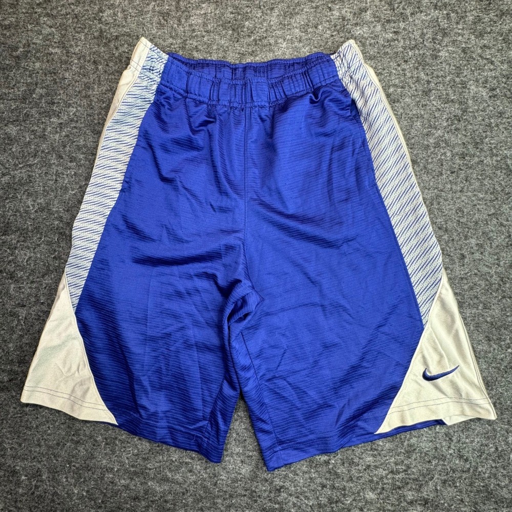 Nike Basketball Shorts Mens Large Blue White Athletic Gym Training