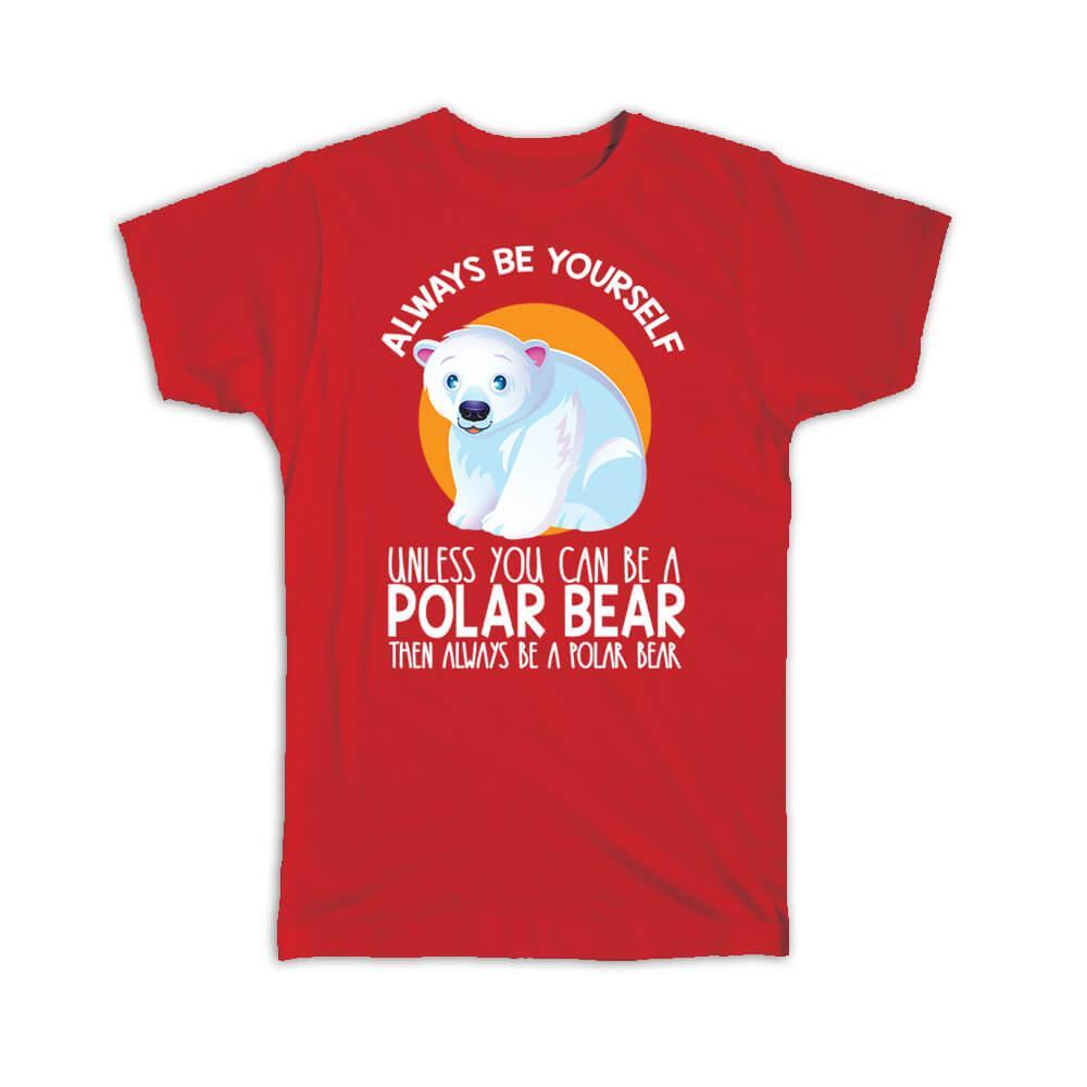 Cute Baby Polar Bear T-Shirt for Newborn Kid Room Decor Animal Gift