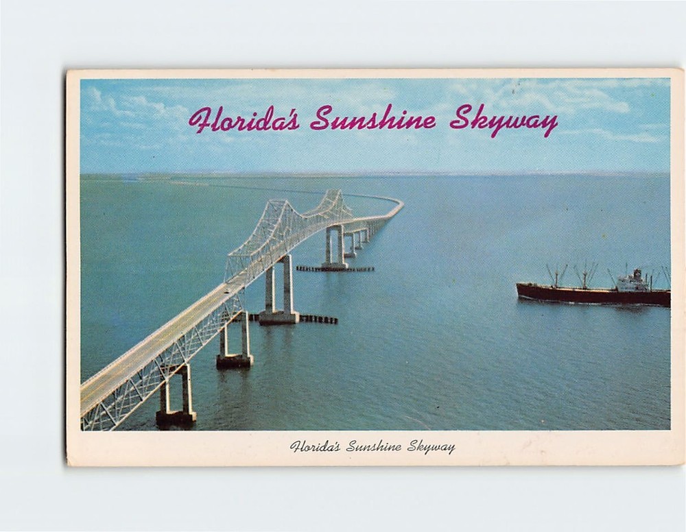 Postcard Florida's Sunshine Skyway, Florida