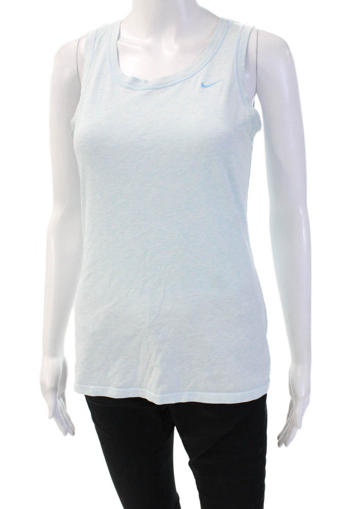 Nike Women Basic Light Blue Sleeveless Tank Top Size MFree Shipping in US $100+ Orders | $6.95 Orders Below
