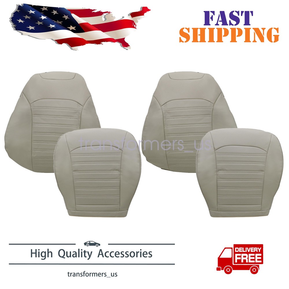 For 2013-2017 Ford Fusion 4-Door Front Both Side Top Bottom PERF Seat Cover Tan