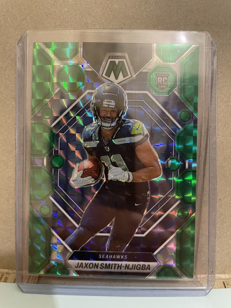2023 Panini Mosaic Jaxon Smith-Njigba Seattle Seahawks (RC) Green Mosaic