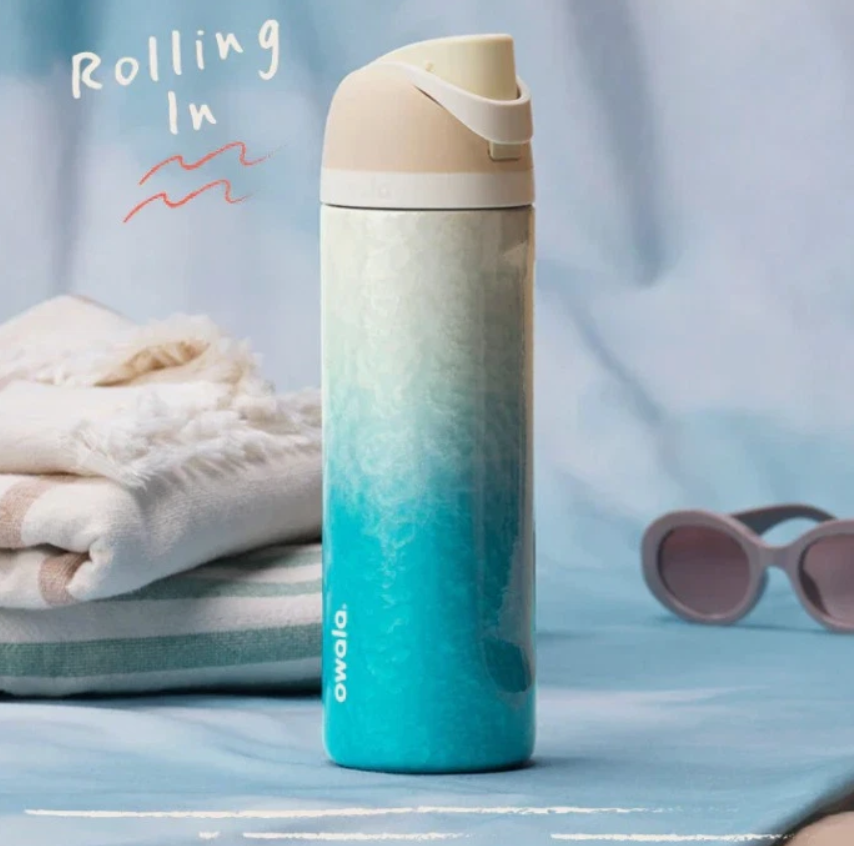 Limited Edition Owala FreeSip 24oz / 32oz Rolling in Gradient Blue  SOLD OUT NEW