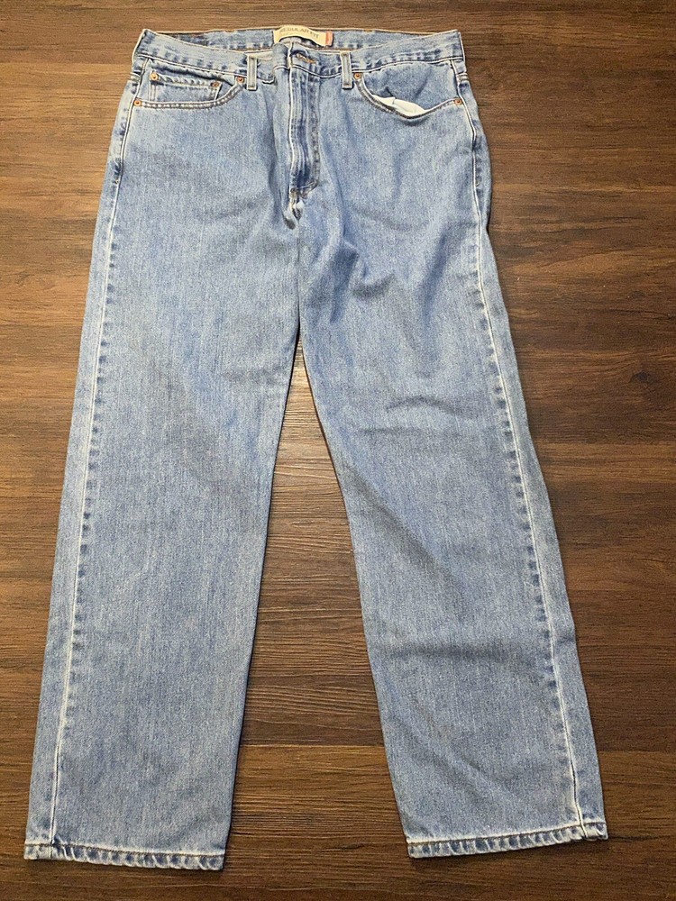 Levis 505 Men's Regular Fit Straight Leg Jeans Size 38x32 Blue Denim Light Wash