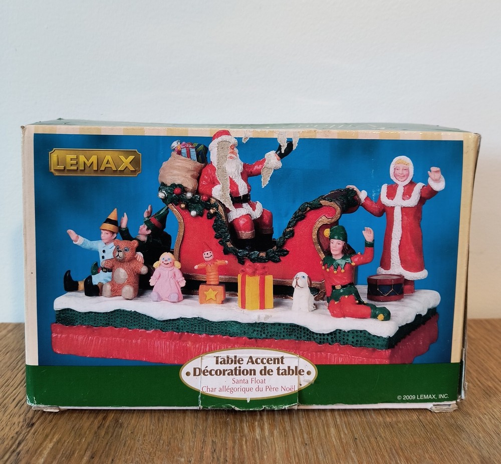 Lemax Retired 2009 Santa Float Christmas Village Table Decor-image