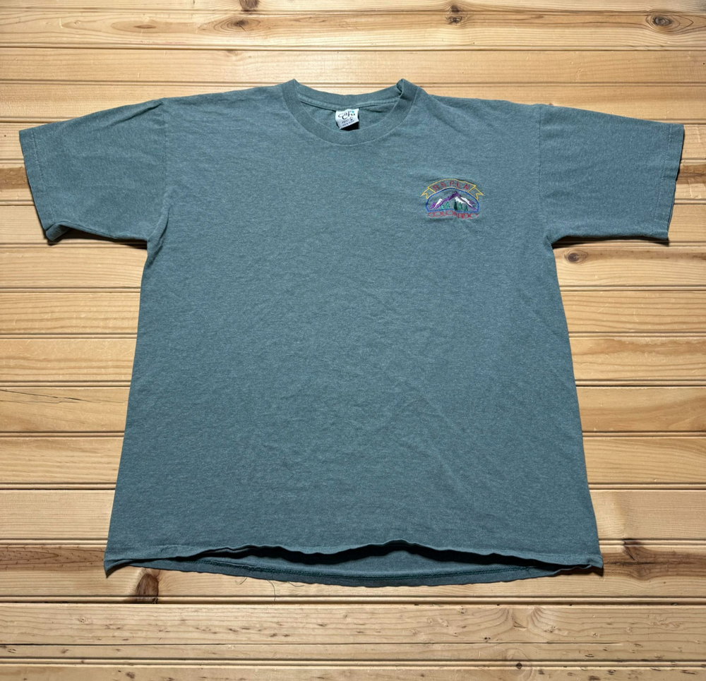 Vintage 80s 90s Aspen Colorado Mountain Skiing Tourist Souvenir Shirt Size Large