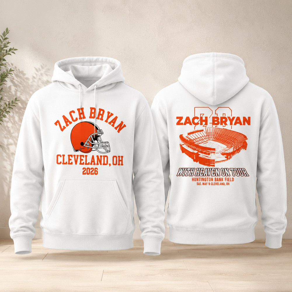 Zach Bryan With Heaven On Tour May 9, 2026 Cleveland, Ohio Edition Hoodie TShirt