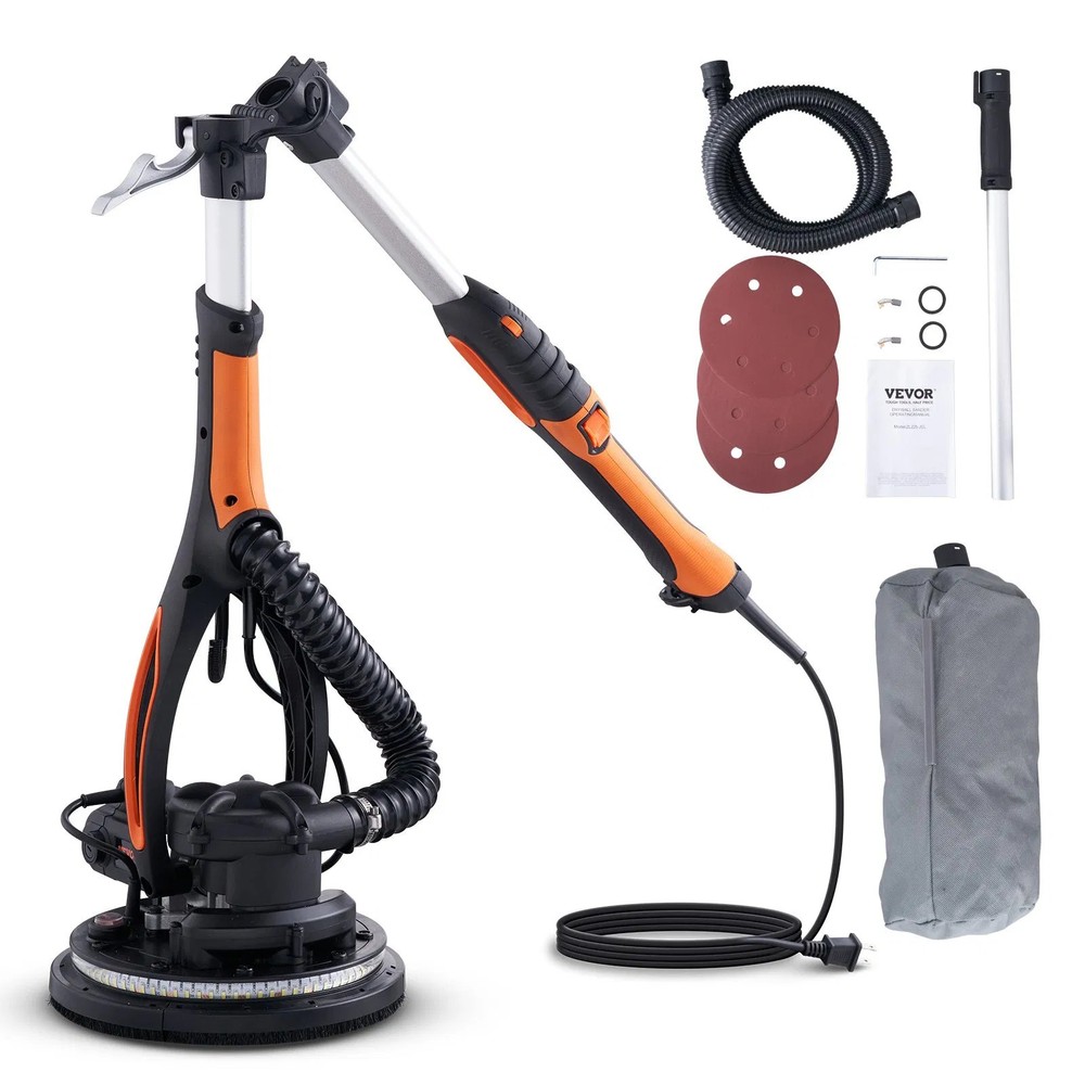 Wall Smoother, 900W Drywall Sander, Includes 12 Sanding Pads, Adjustable Speeds