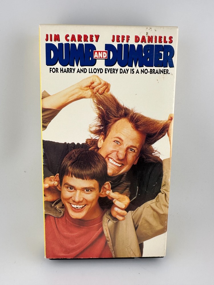 Dumb and Dumber VHS 1994 Jim Carrey Jeff Daniels New Line Home Video Comedy