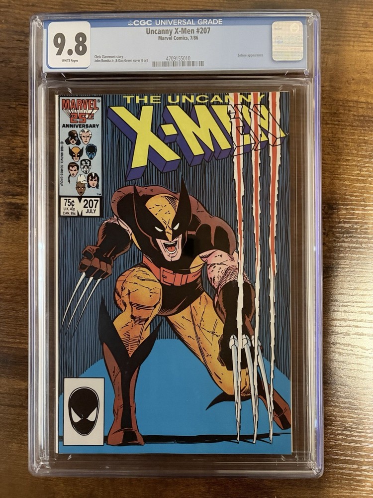 Uncanny X-Men #207 CGC 9.8 WP Chris Claremont John Romita Jr. Marvel 1986