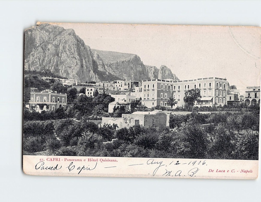 Postcard Panorama e Hôtel Quisisana Capri Italy