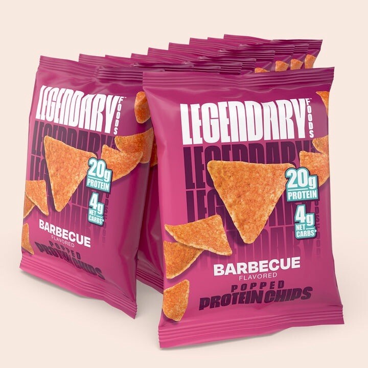 Legendary Foods Barbecue Popped Protein Chips / 7 Bags