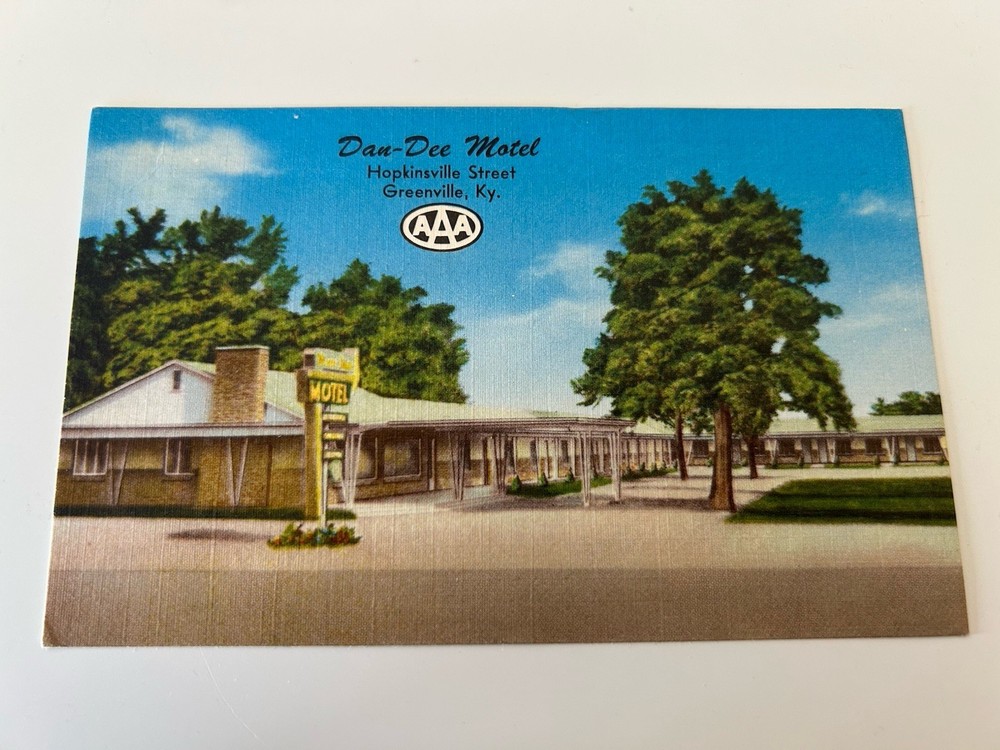 Dan-Dee Motel Hopkinsville Street Greenville Kentucky Postcard