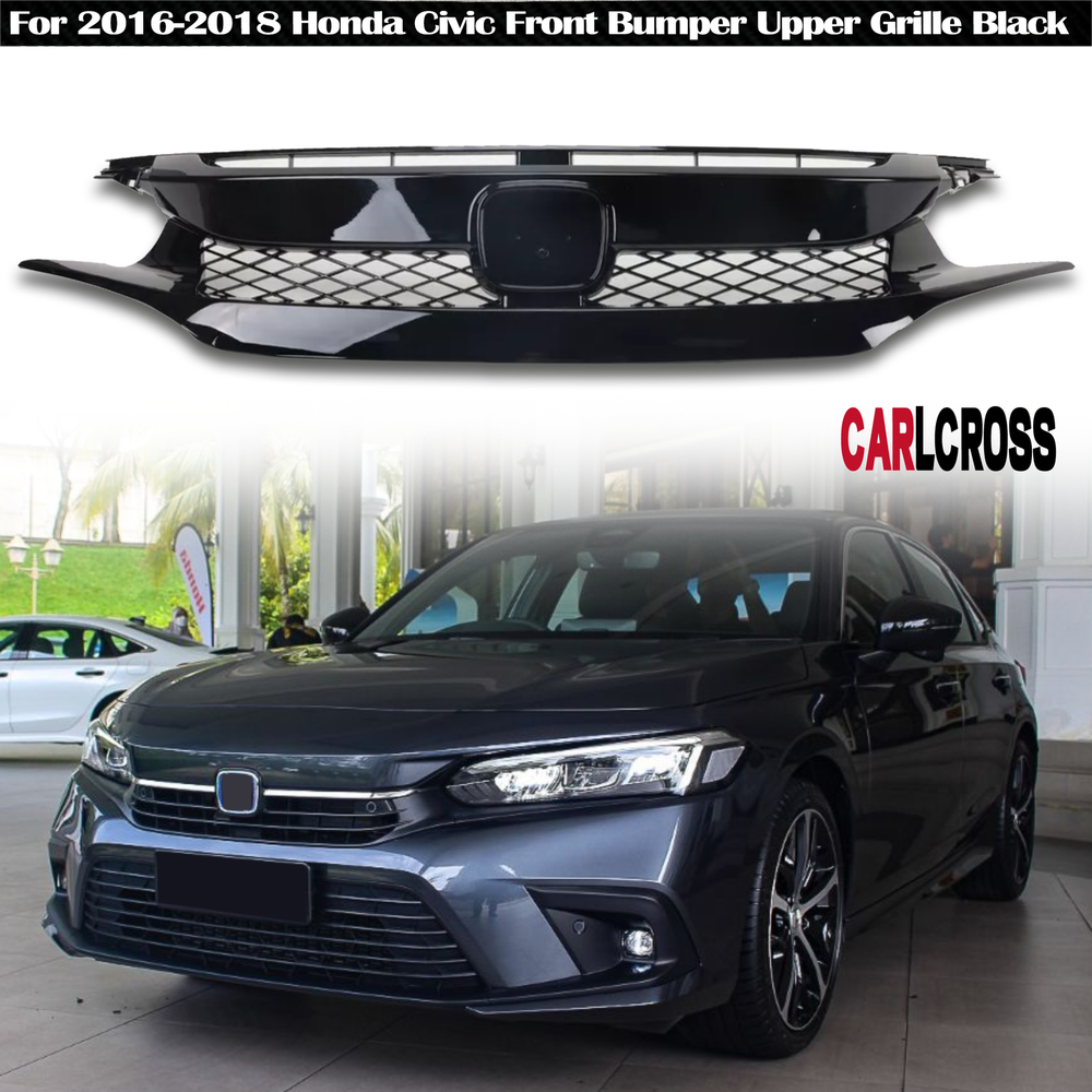 2016-2018 Honda Civic Type R Style Front Grille for Hatchback & Sedan