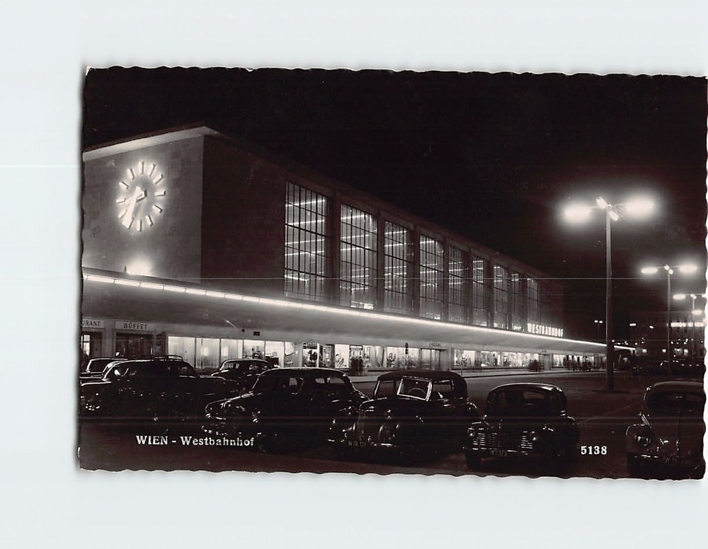 Postcard Westbahnhof Vienna Austria