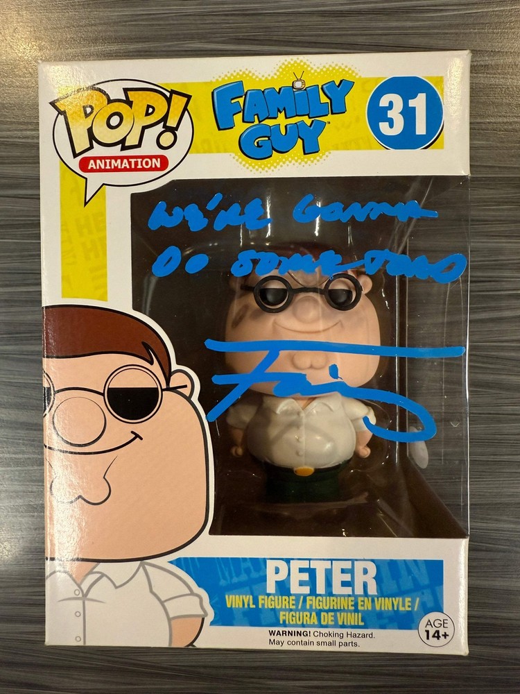 Funko POP! Animation: Family Guy - Peter (Signed/JSA/Fairuza Balk)(Damaged Box)