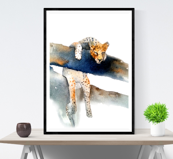 Amazing Tiger Abstract Hanging Painting PREMIUM POSTER Choose your Size