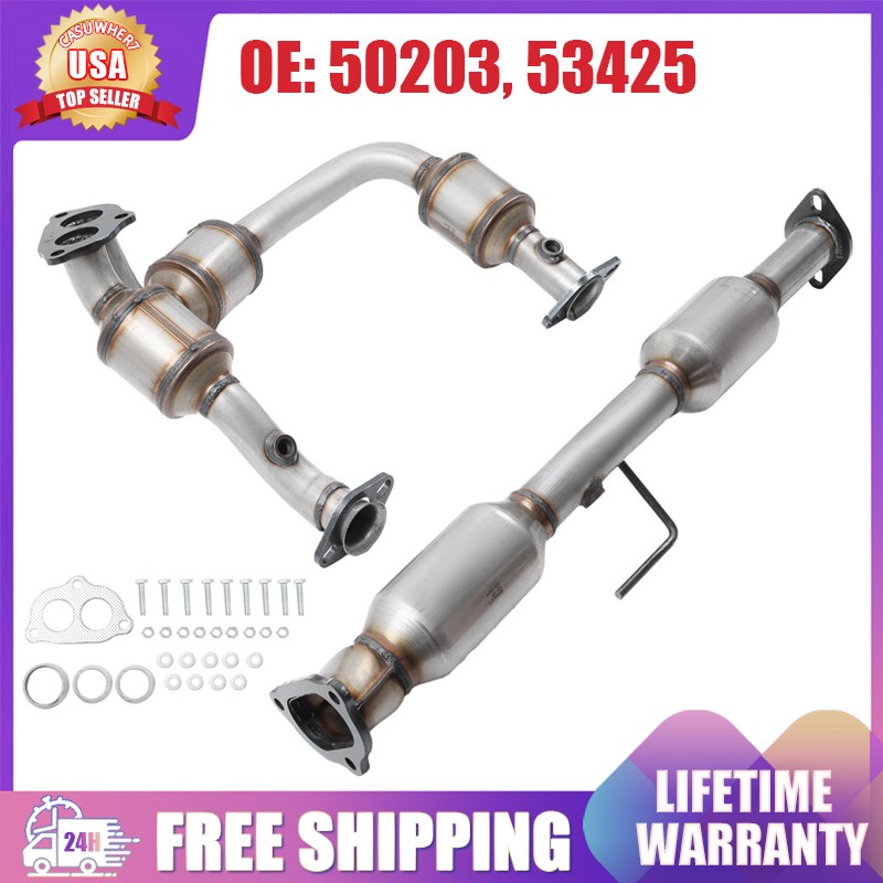 Front & Rear Catalytic Converters For 2001-2003 Ford Ranger 3.0L Heavy Duty EPA