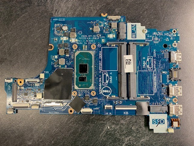 Dell Inspiron 3493 3593 5593 Laptop Motherboard i5-1035G1 1.0GHz LA-J081P 47MF0