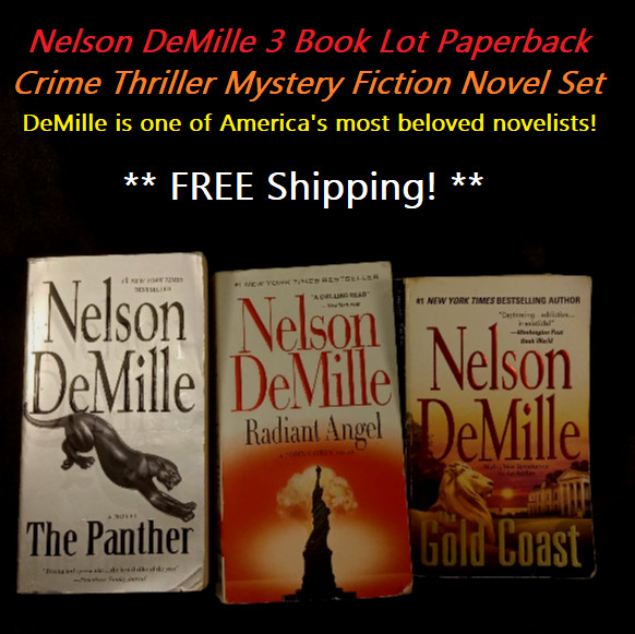 Nelson DeMille 3 Book Lot Paperback Crime Thriller Mystery Fiction Novel Set