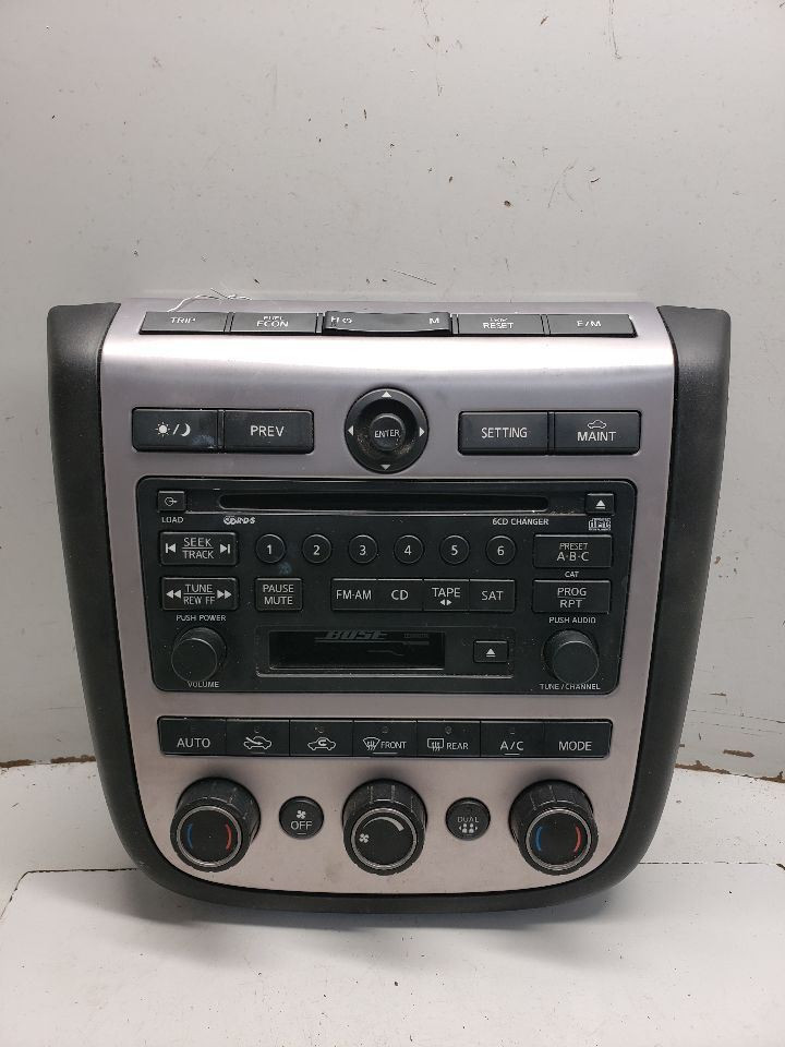 Temperature Control Panel With Bose Audio System Fits 05 MURANO 1267902