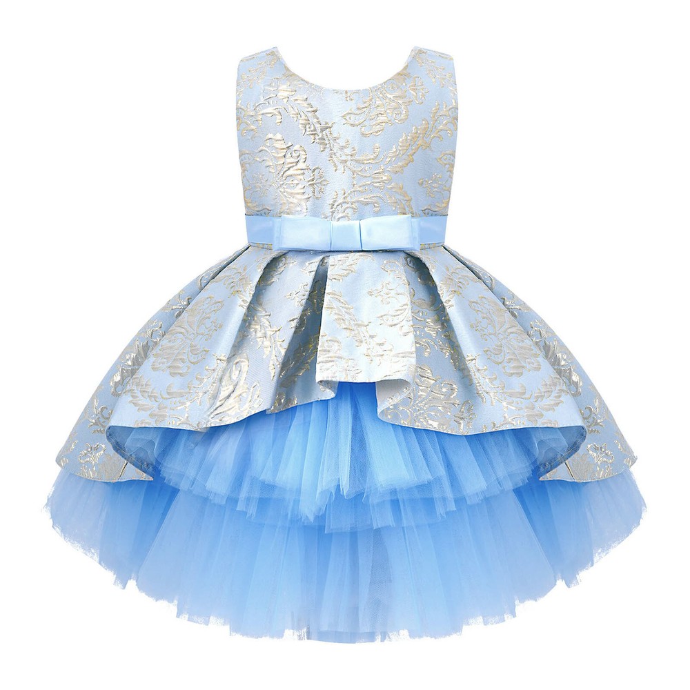 Flower Girls Princess Dress Kids Party Lace Tulle Birthday Dresses Ball Gown