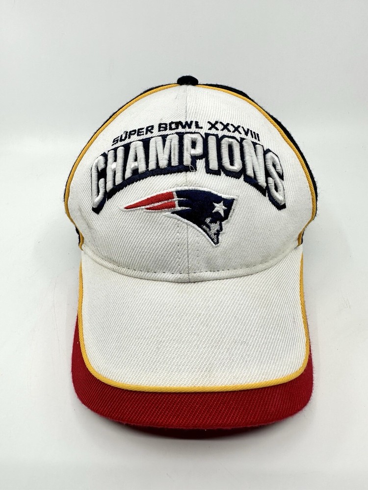 Vintage 2004 Super Bowl XXXVIII Champions New England Patriots Hat Reebok NFL